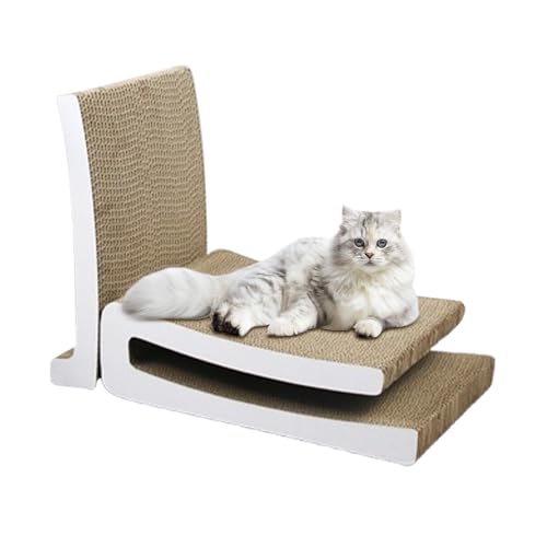 Katzenkratzmatte - Katzenkratzbrett | Bretter Ersatz | Wellpapier Material 3D Design | Kratzfest Klettern Schlafen Spielmatte für Indoor Katzen von Wisylizv